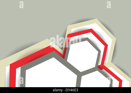 Sfondo con esagoni Foto Stock