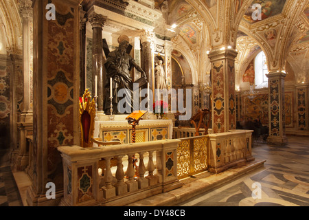 La Cripta di Sant'Andrea, nella Cattedrale di Amalfi, Amalfi, Italia Foto Stock
