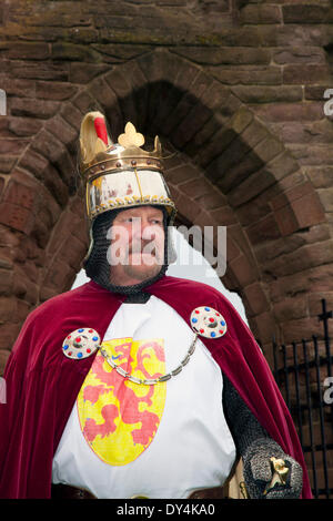 Robert i, Robert the Bruce, re di Scozia dal 1306 fino alla sua morte nel 1329. Re Di Scozia, Evento Di Indipendenza Di Ritorno, Abbazia Di Arbroath. Foto Stock