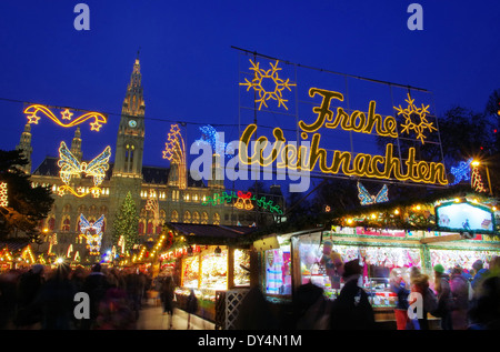 Wien Weihnachtsmarkt - Vienna Christmas market 02 Foto Stock