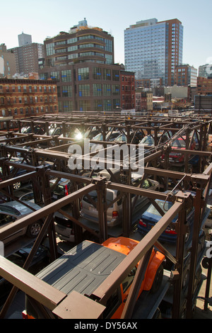 Soluzione di parcheggio in New York 27.03.2014 Foto Stock