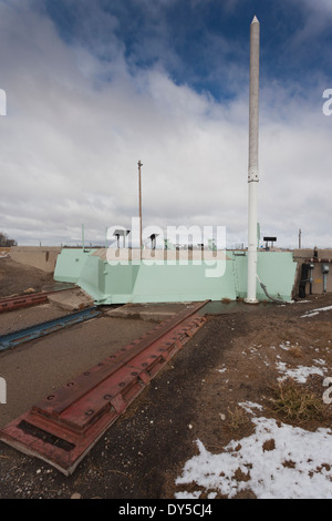 Stati Uniti d'America, North Dakota, Cooperstown, Ronald Reagan Minuteman Missile sito storico dello stato di missili a gittata intercontinentale, missile silo Foto Stock