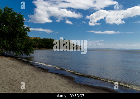 Ometepe spiaggia vista con sky Foto Stock