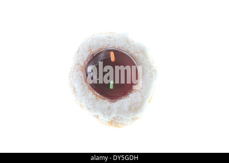 Le ciambelle isolati su sfondo bianco. Foto Stock