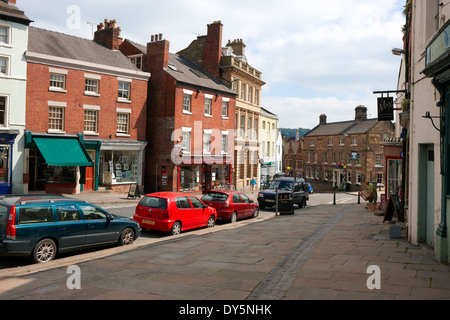 St John's Street a Wirksworth Town Center, DERBYSHIRE REGNO UNITO Foto Stock