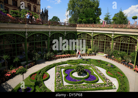 Schwerin, Castello e Orangerie, Meclemburgo-Pomerania, Germania, Europa Foto Stock