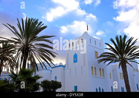 Architettura Art Deco, Sidi Ifni, Marocco, Africa Settentrionale, Africa Foto Stock