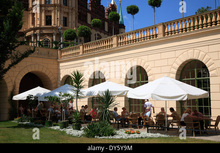 Castello di Schwerin, Cafe nell'Orangerie, Meclemburgo-Pomerania, Germania, Europa Foto Stock