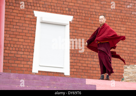 Monaco centro buddista Rinpoce Bagsha in Ulan Ude, Buryatia, Siberia, Russia Foto Stock