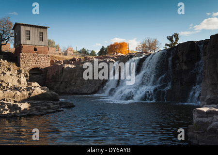 Stati Uniti d'America, Sud Dakota, Sioux Falls, Sioux Falls Park al crepuscolo Foto Stock