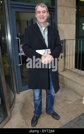 Neil Morrissey all'OGGI FM studios per promuovere "Oliver' presso il Grand Canal Theatre dotato di: Neil Morrissey dove: Dublino Irlanda quando: 20 Dic 2012 Foto Stock