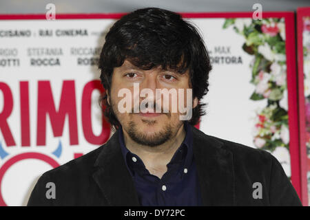 Roma, Italia. 8 Aprile, 2014. Gli attori Ricky Memphis assiste '''UN MATRIMONIO DA FAVOLA'' (Un matrimonio da favola) photocall a Roma - Adriano Cinema Credito: Andrea Ciucci/NurPhoto/ZUMAPRESS.com/Alamy Live News Foto Stock