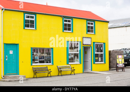 Un negozio di articoli da regalo in Port Stanley nelle isole Falkland. Foto Stock