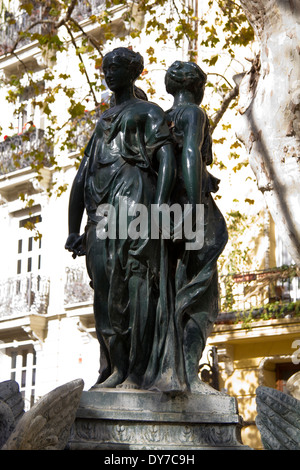 Plaza Rodrigo Botet, Valencia, Spagna Foto Stock