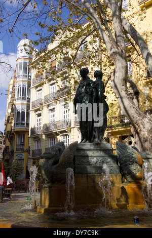 Plaza Rodrigo Botet, Valencia, Spagna Foto Stock