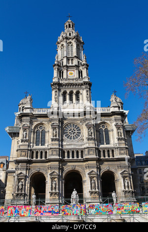 L Eglise de la Sainte-Trinite è una chiesa cattolica romana situato nel nono arrondissement di Parigi, Francia. Foto Stock