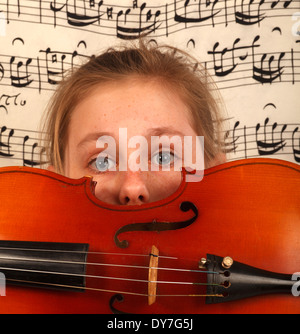 Venite a scoprire il mondo della musica per i bambini Foto Stock