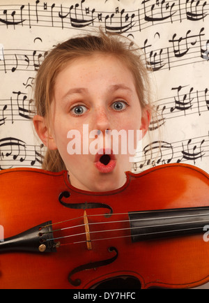 Venite a scoprire il mondo della musica per i bambini Foto Stock