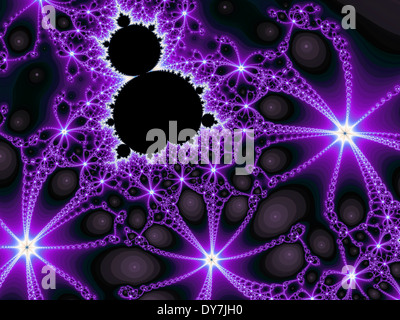 Un calcolatore di frattali generati sulla base del set di Mandelbrot Foto Stock