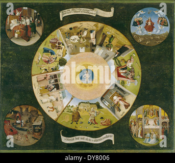 Hieronymus Bosch i sette peccati capitali e le quattro cose ultime Foto Stock