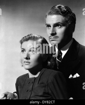 Rebecca - Laurence Olivier, Joan Fontaine - diretto da Alfred Hitchcock - United Artists - 1940 Foto Stock