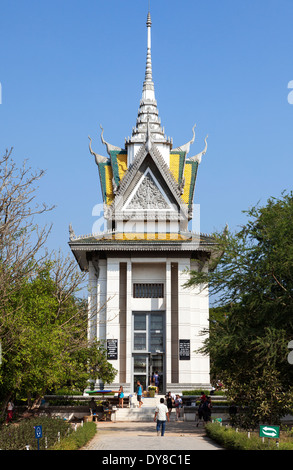 I campi di morte ( Choeung Ek ) Memoriale in Phnom Penh Cambogia Foto Stock