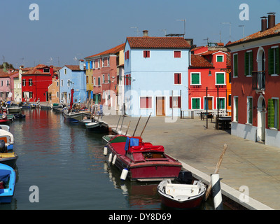 Burano Venezia Italia Foto Stock