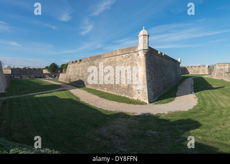 Militari il castello fortificato di Sant Ferran, Figueres, Spagna Foto Stock