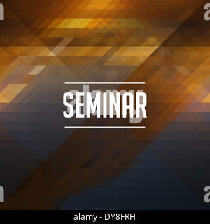 Seminario sul concetto di triangolo retrò Background. Foto Stock