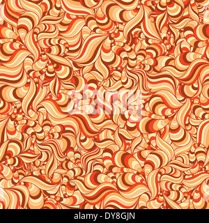 Seamless abstract disegnati a mano modello onde Foto Stock