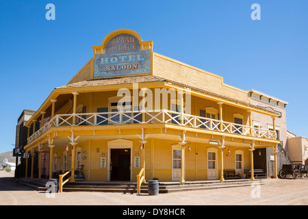 Stati Uniti d'America, Arizona, Tucson, Old Tucson Studios, Grand Palace hotel e 3 volumi. Foto Stock