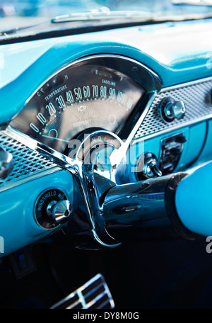 1950 Chevrolet cruscotto interno Foto Stock