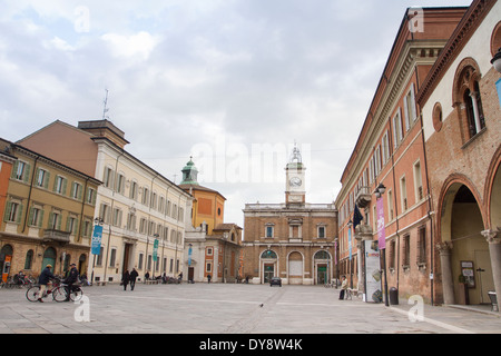 Piazza del Popolo, Ravenna, Emilia Romagna, Italia Foto Stock