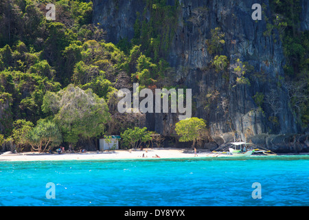 Filippine, Palawan El Nido, Miniloc Island Foto Stock