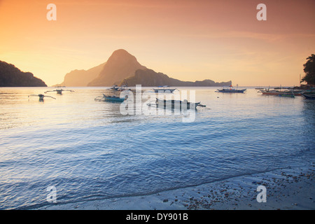 Filippine, Palawan El Nido bay e Cadlao Island Foto Stock