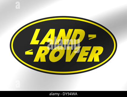 Land Rover icona logo emblema simbolo bandiera Foto Stock