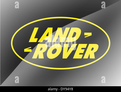 Land Rover icona logo emblema simbolo bandiera Foto Stock