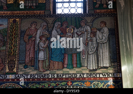 Sacro Cuore chiesa cattolica, Droitwich Spa, Worcestershire, England, Regno Unito Foto Stock