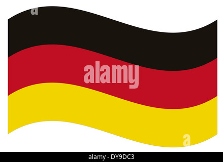 Bandiera del vettore. Germania Foto Stock