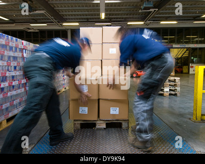 La logistica di pallet Foto Stock