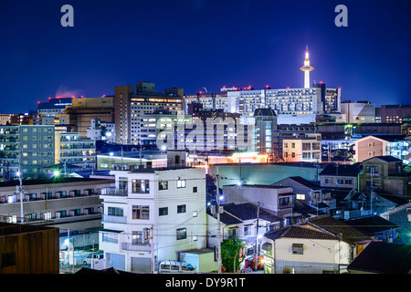 Kyoto, Giappone moderno skyline. Foto Stock