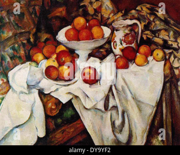 Paul Cézanne Natura morta con mele e arance Foto Stock