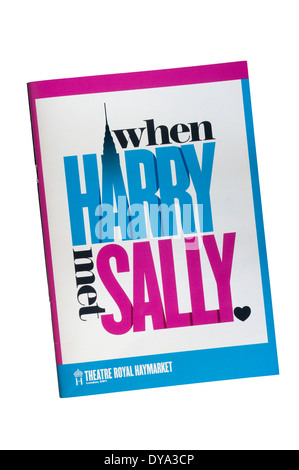 Pagina del titolo del programma per il 2004 la produzione di HARRY TI PRESENTO SALLY di Nora Efron al Theatre Royal Haymarket. Foto Stock