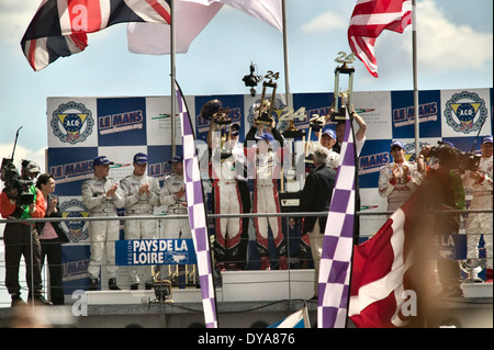 Le Mans 2004 vincitori Audi R8 Audi Team Japan. Foto Stock