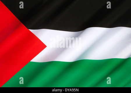 La bandiera del palestinese Foto Stock