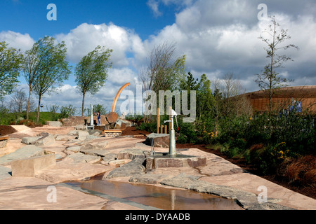 Tumbling Bay Parco Giochi nel Queen Elizabeth Olympic Park, Londra Foto Stock