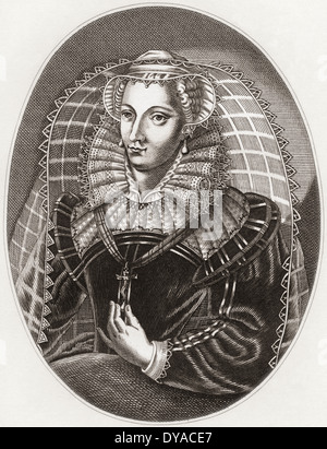Maria, Regina di Scozia, 1542 - 1587, aka Maria Stuart o Maria I di Scozia. Foto Stock