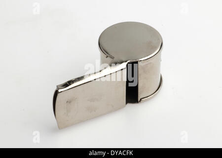 Un metallo fischio pisello Foto Stock