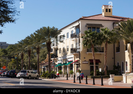 Scena di strada, Beach Drive, San Pietroburgo, FL, Stati Uniti d'America Foto Stock