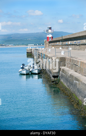 Faro di Wicklow East Coast, Irlanda Foto Stock